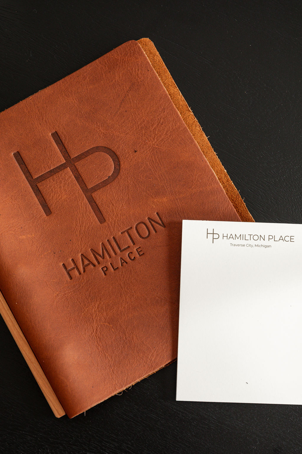 Hamilton Place leather journal
